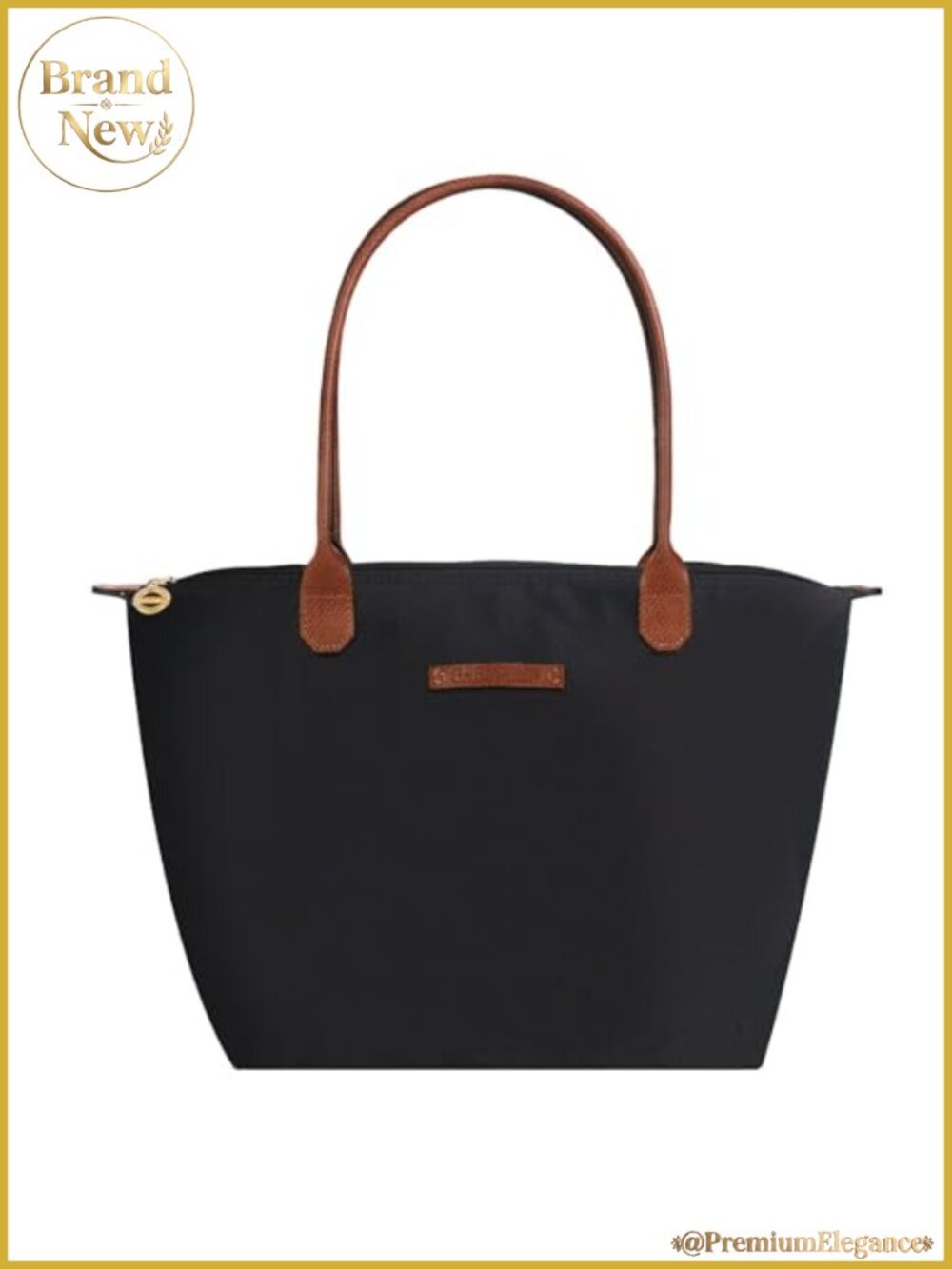 Waterproof Nylon Tote Bag Women Lightweight Designer Handbag with Zipper